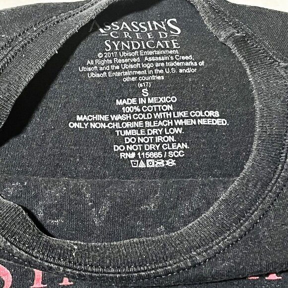 ASSASSINS CREED SYNDICATE Big Graphic Video Promo Black Men's T Shirt Size Small - Picture 2 of 5